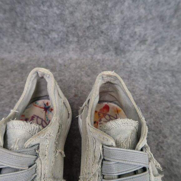 Blowfish Shoes Toddler 7 Sneakers Slip On Casual Canvas Distressed Gray Baby Kid - Picture 4 of 14